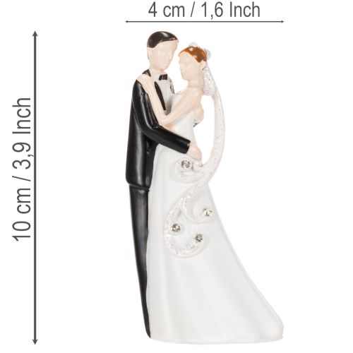 Figurine décorative représentant un couple de mariés, 10,5 cm | Floristik24.be