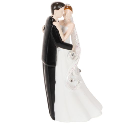 Figurine décorative représentant un couple de mariés, 10,5 cm | Floristik24.be