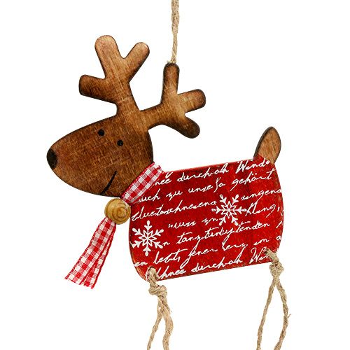 Floristik24 Figure à décorer pour accrocher l'élan 18cm 6pcs