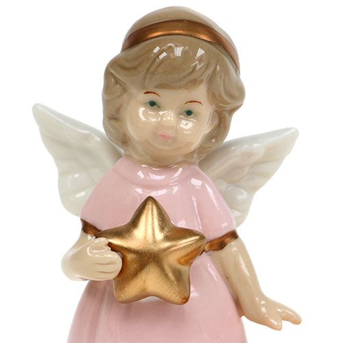 Floristik24 Figurine décorative ange avec bougie chauffe-plat 10,5 cm