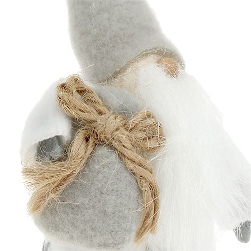 Floristik24 Figurine décorative Père Noël 13cm gris, blanc 2pcs
