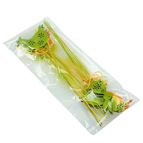 Floristik24 Figurines décoratives sur bâton en bois, colorées H6cm - 8cm, 16 pièces