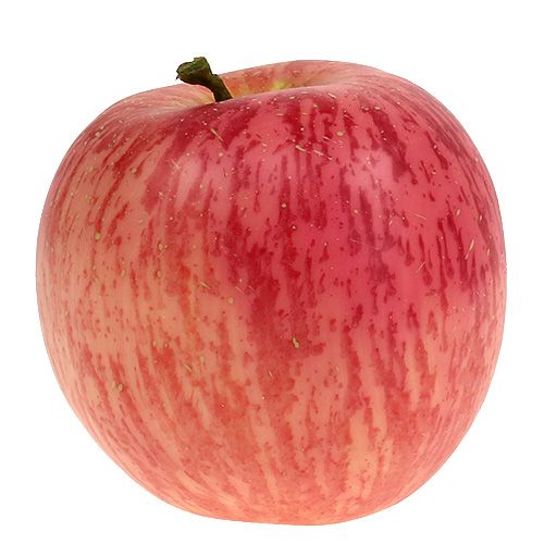 Floristik24 Pommes décoratives rouge orangée Ø9cm 4 pièces