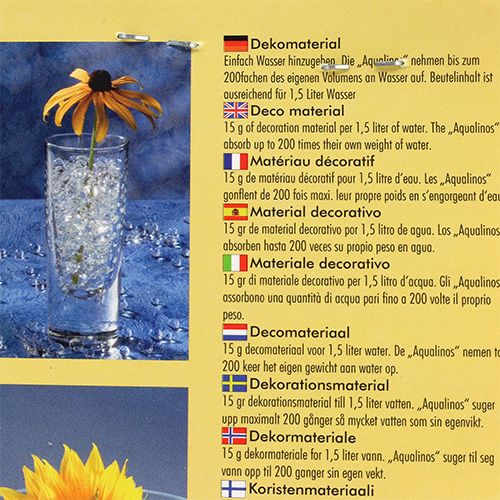 Floristik24 Gel déco Aqualinos 15g transparent