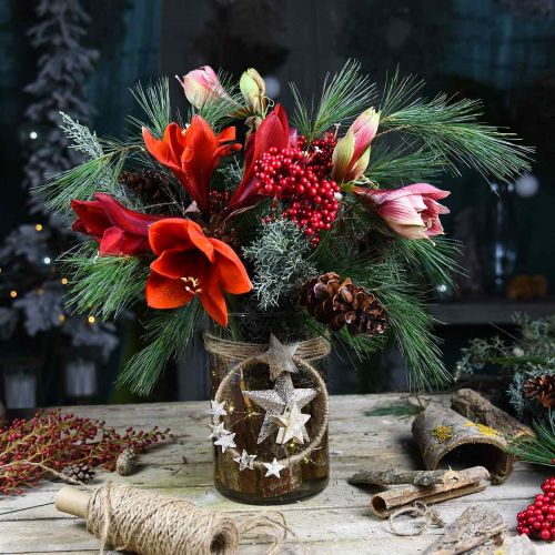 Article Verre décoratif, verre à bougie, décoration de table, vase à fleurs Ø13cm H21cm