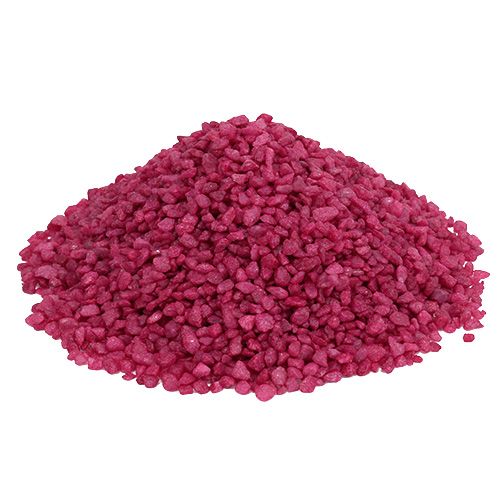 Floristik24 Granulés décoratifs pierres décoratives fuchsia 2mm - 3mm 2kg