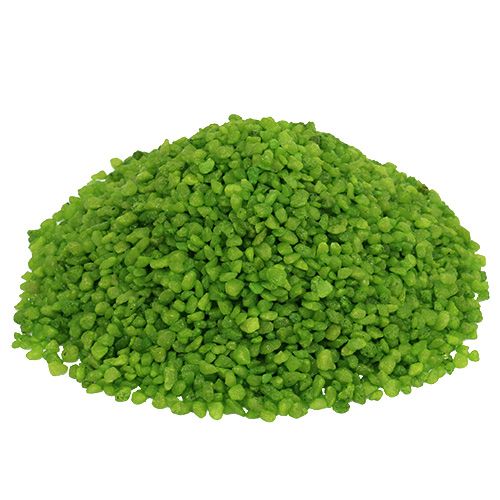 Floristik24 Granulés décoratifs pierres décoratives vertes 2mm - 3mm 2kg