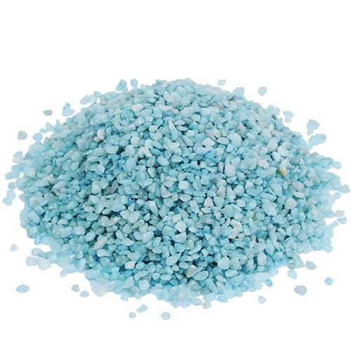 Floristik24 Granulés décoratifs pierres décoratives bleu clair 2mm - 3mm 2kg