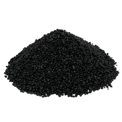 Floristik24 Granulés décoratifs noirs 2mm - 3mm 2kg