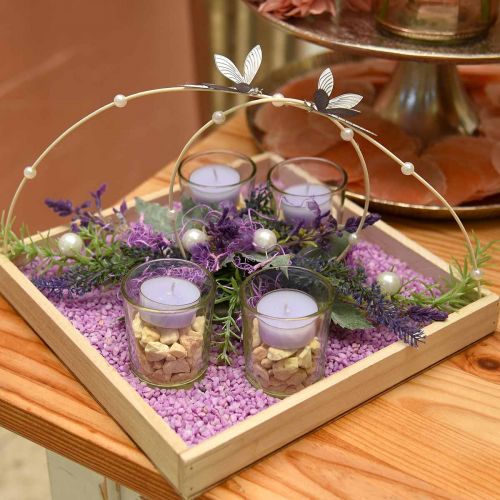 Granulés décoratifs lilas pierres décoratives violet 2mm - 3mm 2kg