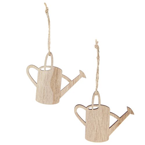 Article Cintre décoratif arrosoir décoration bois vert naturel 8cm 12 pcs