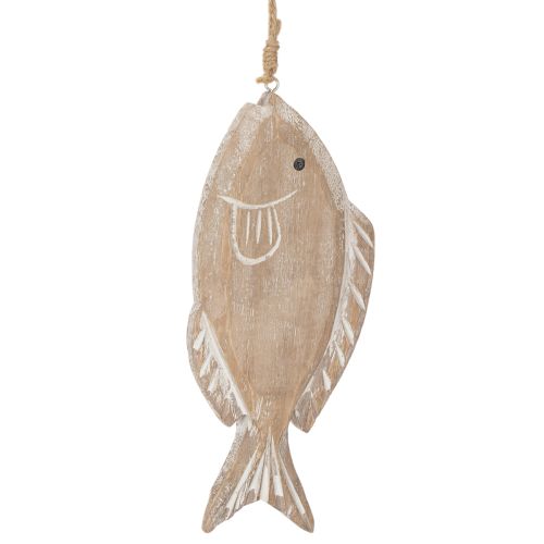 Crochet déco poisson en bois 21cm 2pcs | Floristik24.be