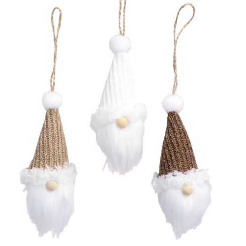 Floristik24 Suspensions décoratives Gnome de Noël Bois H11cm 3pcs
