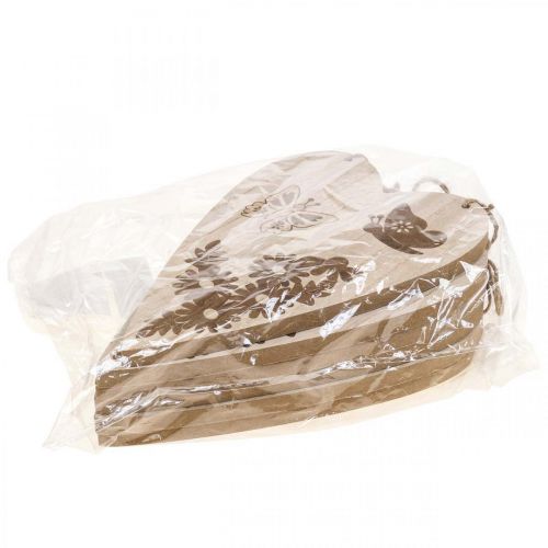 Article Cintre déco bois déco coeur papillon déco 13.5x20cm 6pcs