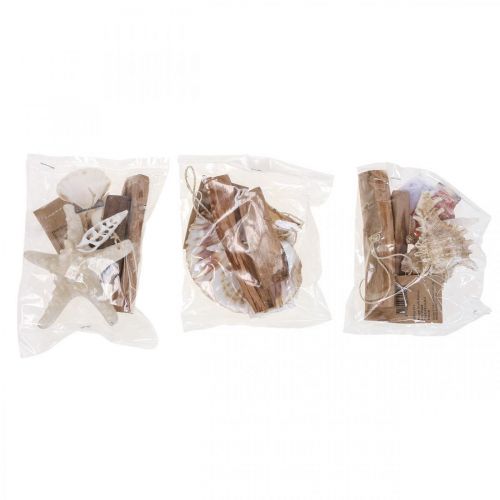 Floristik24 Déco cintre maritime décoration à suspendre coquillages étoile de mer 27cm 3pcs