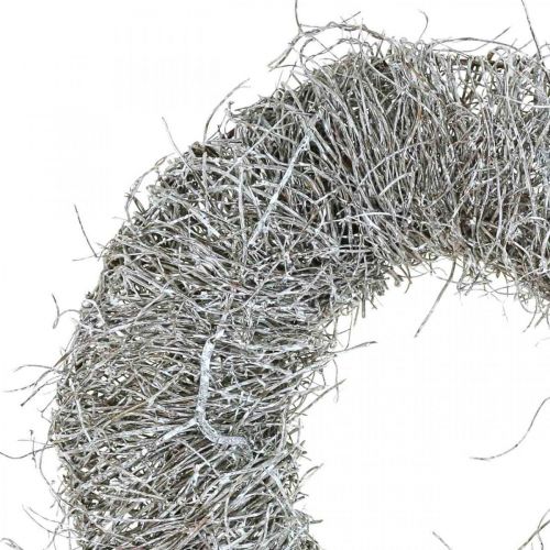 Floristik24 Couronne déco nature, couronne de vigne, couronne naturelle Ø25cm blanc