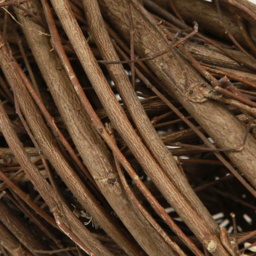 Article Couronne décorative branches d&#39;orme naturel Ø32cm–35cm H6,5cm 2pcs