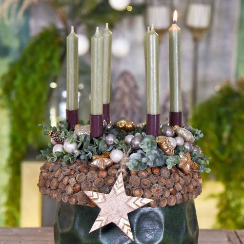 Floristik24 Couronne décorative eucalyptus vert Couronne artificielle d'eucalyptus Ø32cm