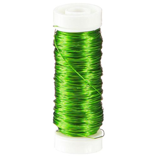 Floristik24 Fil émail déco Ø0.30mm 30g 50m vert pomme
