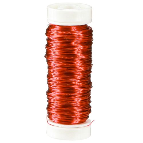 Floristik24 Fil déco Ø0.30mm 30g/50m rouge