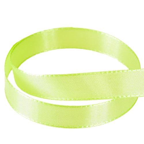 Article Ruban décoratif cadeau vert citron 15 mm 50 m