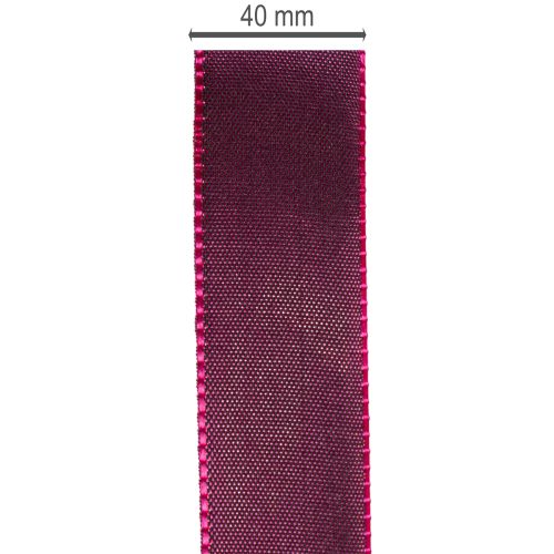 Ruban cadeau, ruban en taffetas violet, élégamment brillant, 25 mm de large, 50 m de long | Floristik24.be