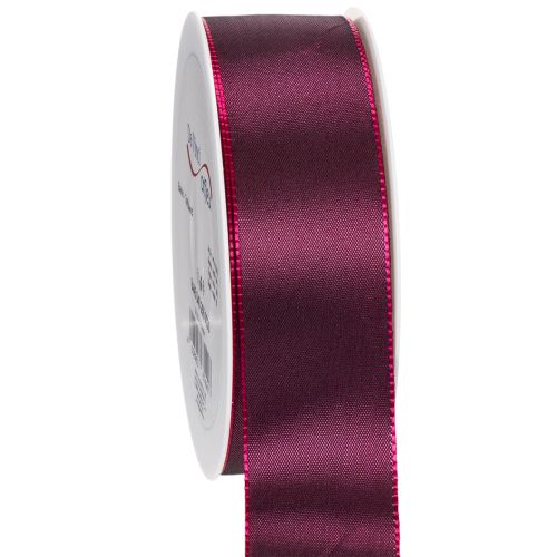 Ruban cadeau en taffetas pour cadeaux de Noël, 40 mm x 50 m