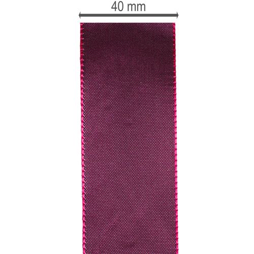 Ruban cadeau en taffetas pour cadeaux de Noël, 40 mm x 50 m | Floristik24.be