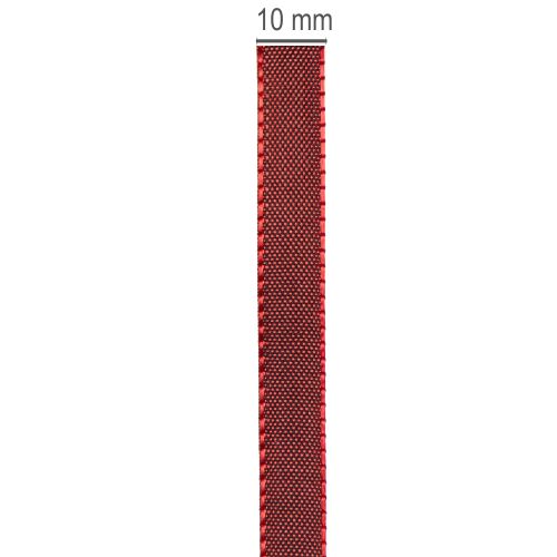 Ruban décoratif en taffetas, étroit, pour emballage cadeau, 10 mm de large, 50 m de long | Floristik24.be