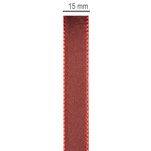 Ruban cadeau, ruban taffetas festif pour loisirs créatifs, 15 mm de large, 50 m de long | Floristik24.be