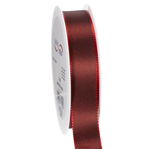 Ruban cadeau, ruban en taffetas élégant et brillant pour les occasions festives, 25 mm de large, 50 m de long