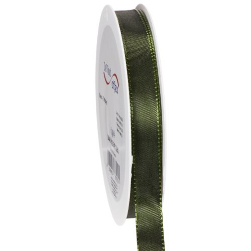 Ruban cadeau à bord tissé, ruban taffetas pour loisirs créatifs, 15 mm de large, 50 m de long acheter | Floristik24.be