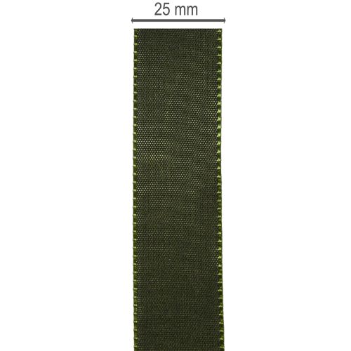 Ruban décoratif, ruban en taffetas brillant pour la décoration, 25 mm de large, 50 m de long | Floristik24.be