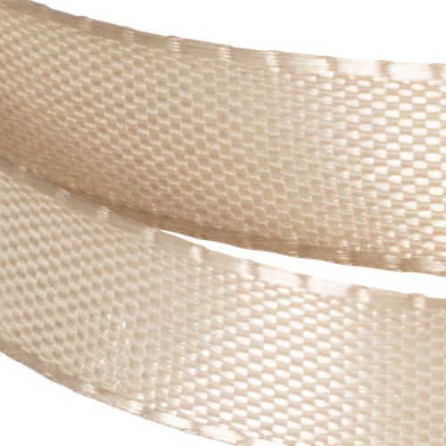 Ruban cadeau beige étroit,