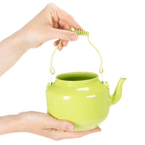 Théière décorative faisant office de vase, style rétro nostalgique | Floristik24.be