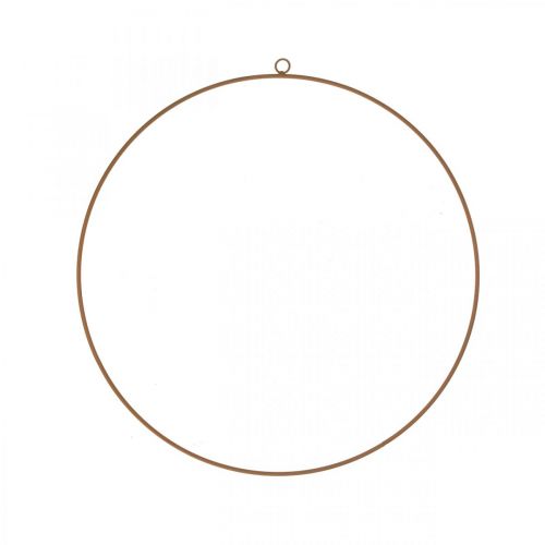 Anneau décoratif métal, anneau métal à suspendre, anneau décoratif patine Ø28cm 4pcs