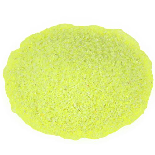 Sable décoratif jaune fluo coloré 0,5 mm sable jaune fluo 1 kg