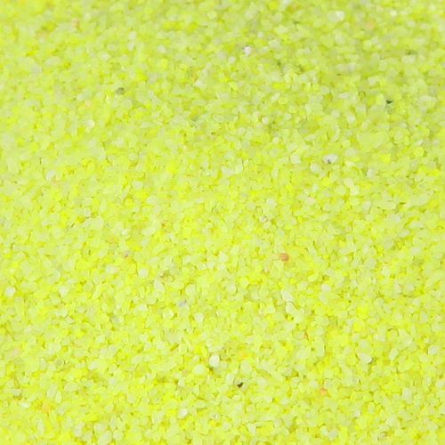 Article Sable décoratif jaune fluo coloré 0,5 mm sable jaune fluo 1 kg