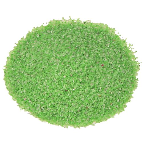 Sable décoratif vert fluo, sable coloré 0,5 mm vert fluo 1 kg