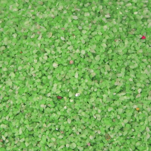 Article Sable décoratif vert fluo, sable coloré 0,5 mm vert fluo 1 kg