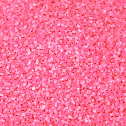 Article Sable décoratif rose, sable artisanal, sable coloré 0,5 mm, rose fluo, 1 kg