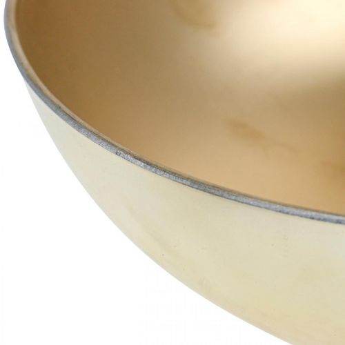 Floristik24 Bol décoratif bol végétal doré plastique Ø30cm H9cm