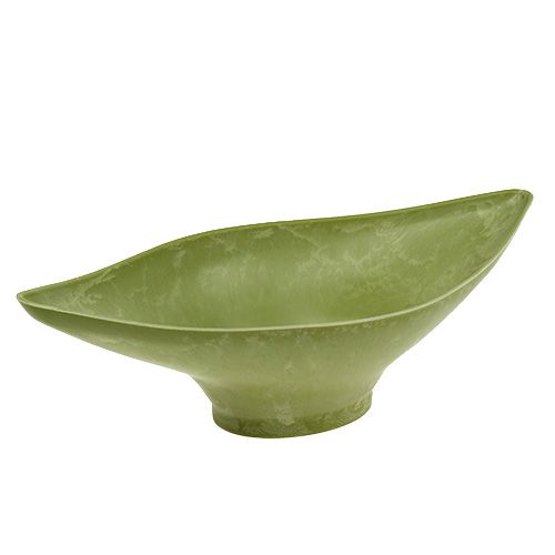 Floristik24 Bol décoratif vert clair 34cm x 17,5cm H10cm, 1p