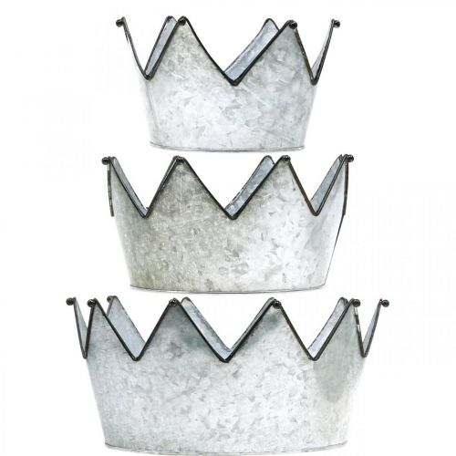 Article Bol décoratif bol en métal couronne Ø26,5/22,5/19cm lot de 3