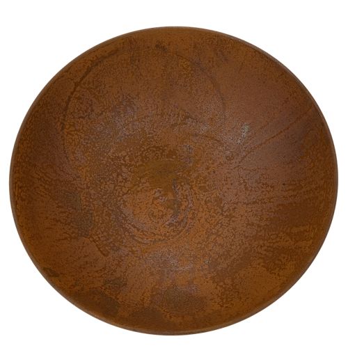 Bol décoratif en métal, couleur rouille, style vintage, Ø34cm H12cm | Floristik24.be