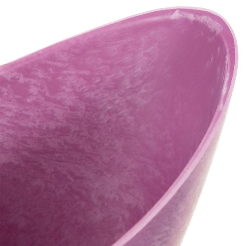 Bol décoratif en plastique rose 20 cm x 9 cm H 11,5 cm (1 pièce) | Floristik24.be