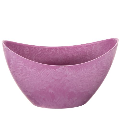 Bol décoratif en plastique rose 20 cm x 9 cm H 11,5 cm (1 pièce) | Floristik24.be