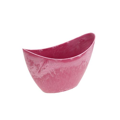 Article Bol décoratif plastique rose 20cm x 9cm H11,5cm 1 pièce
