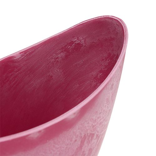 Article Bol déco plastique rose 20cm x 9cm H11.5cm, 1p