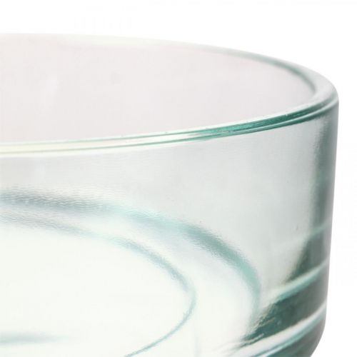 Article Coupelle décorative en verre bol en verre rond plat clair Ø15cm H5cm